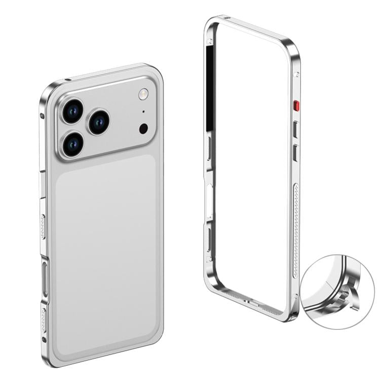 غطاء هاتف مقاوم للصدمات بإطار معدني سبيكي فائق النحافة، لهواتف iPhone 17 Pro Max، iPhone 17 Pro