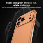 غطاء هاتف مقاوم للصدمات بإطار معدني سبيكي فائق النحافة، لهواتف iPhone 17 Pro Max، iPhone 17 Pro