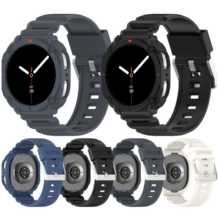 Solid Color Watch Shell Integrated TPU Watch Band, For Samsung Galaxy Watch8 44mm, For Samsung Galaxy Watch8 40mm