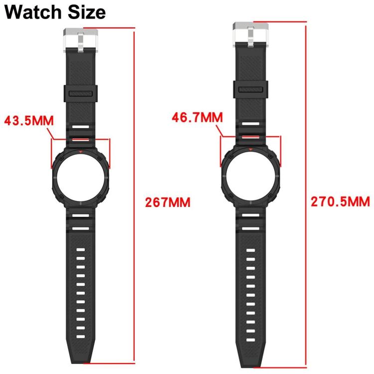 Solid Color Watch Shell Integrated TPU Watch Band, For Samsung Galaxy Watch8 44mm, For Samsung Galaxy Watch8 40mm