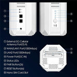 WAVLINK WL-WNF100X3NR-B With Nano SIM Slot European Version 5G Router WiFi 6, EU Plug, UK Plug