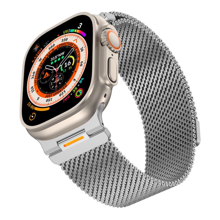 Vitality Coarse Mesh Milan Magnetic Watch Band, For Apple Watch 42 / 44 / 45 / 46 / 49mm