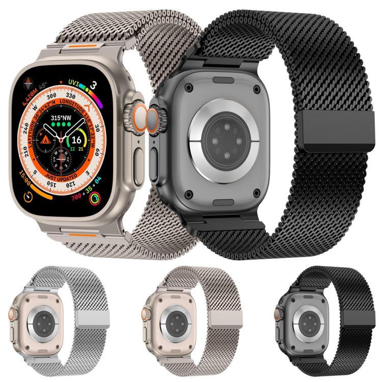 Vitality Coarse Mesh Milan Magnetic Watch Band, For Apple Watch 42 / 44 / 45 / 46 / 49mm
