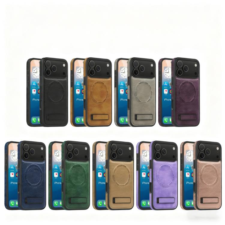 Multi-function Holder MagSafe PU Phone Case, For iPhone 17 Pro Max, For iPhone 17 Pro, For iPhone 17, For iPhone  Air