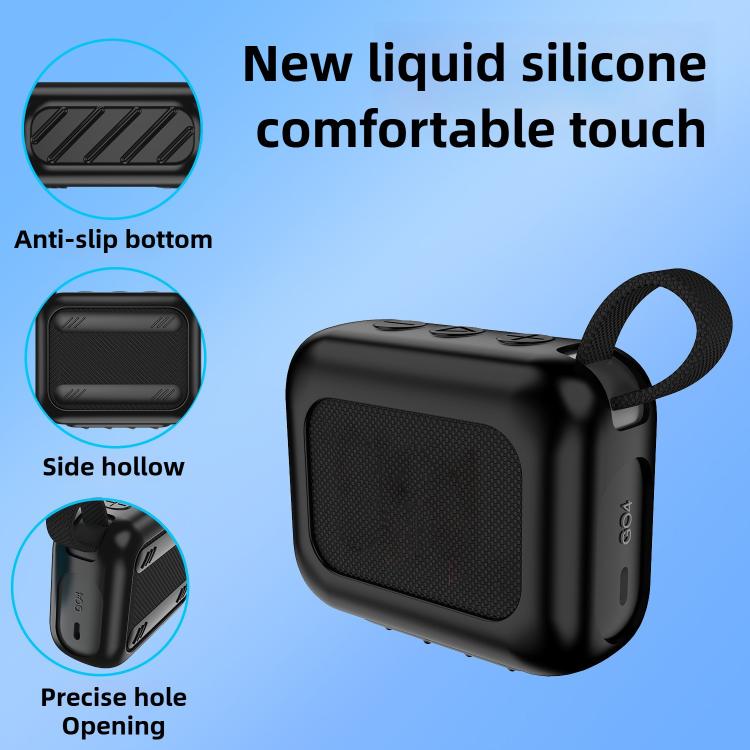 For JBL GO4 Outdoor Bluetooth Speaker Soft Silicone Drop-Proof Protective Case