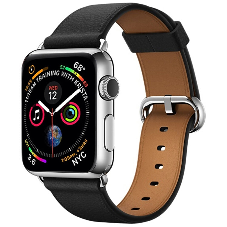 Classic Button Leather Wrist Strap Watch Band for Apple Watch Series 3 & 2 & 1  38mm