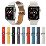 Classic Button Leather Wrist Strap Watch Band for Apple Watch Series 3 & 2 & 1  38mm