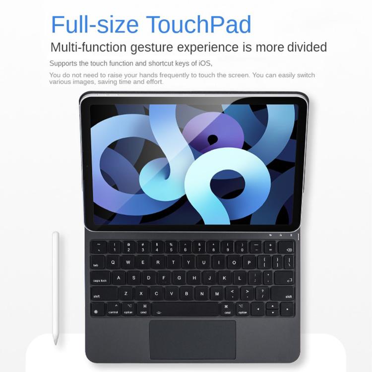 غطاء حماية مغناطيسي مدمج مع لوحة مفاتيح ماجيك مع لوحة لمس، لجهاز iPad Air 11 2025 / 2024 / Pro 11