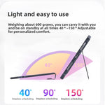 Split Bluetooth Backlit Keyboard Magnetic Four Corner Airbag Protective Case, For iPad Air 13 2025 / 2024 / Pro 12.9