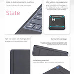 Split Bluetooth Backlit Keyboard Magnetic Four Corner Airbag Protective Case, For iPad Air 13 2025 / 2024 / Pro 12.9