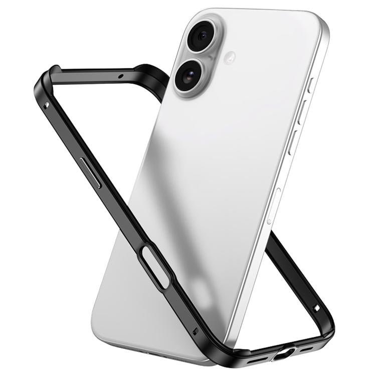 Metal Hybrid Silicone Four-Corner Shockproof Cooling Phone Frame Case, For iPhone 17 Pro Max, For iPhone 17 Pro, For iPhone 17, For iPhone Air