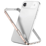 Metal Hybrid Silicone Four-Corner Shockproof Cooling Phone Frame Case, For iPhone 17 Pro Max, For iPhone 17 Pro, For iPhone 17, For iPhone Air