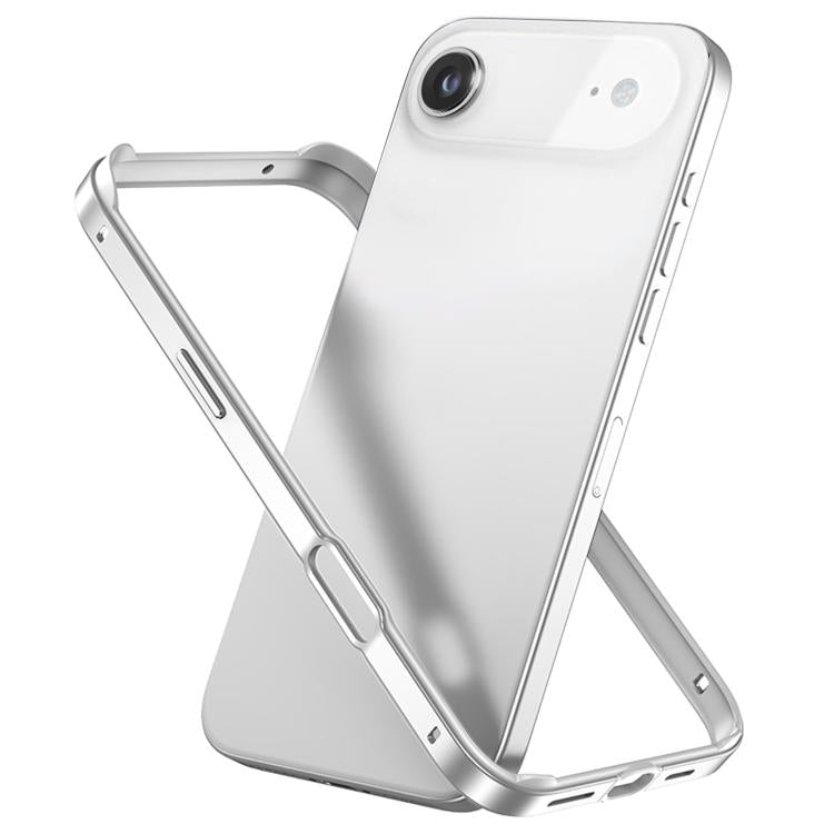 Metal Hybrid Silicone Four-Corner Shockproof Cooling Phone Frame Case, For iPhone 17 Pro Max, For iPhone 17 Pro, For iPhone 17, For iPhone Air