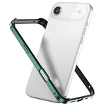 Metal Hybrid Silicone Four-Corner Shockproof Cooling Phone Frame Case, For iPhone 17 Pro Max, For iPhone 17 Pro, For iPhone 17, For iPhone Air