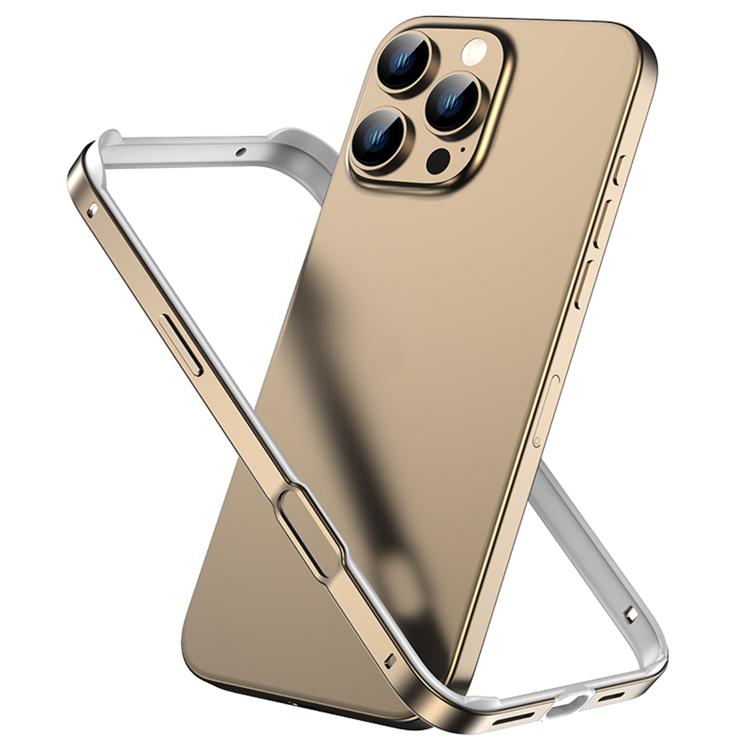 Metal Hybrid Silicone Four-Corner Shockproof Cooling Phone Frame Case, For iPhone 16 Pro Max, For iPhone 16 Pro, For iPhone 16 Plus, For iPhone 16