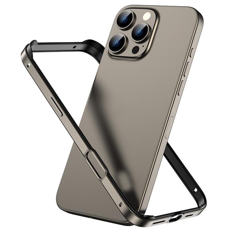 Metal Hybrid Silicone Four-Corner Shockproof Cooling Phone Frame Case, For iPhone 16 Pro Max, For iPhone 16 Pro, For iPhone 16 Plus, For iPhone 16