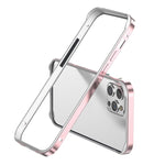 غطاء إطار هاتف مبرد مقاوم للصدمات بأربع زوايا من السيليكون الهجين المعدني، لهواتف iPhone 15 Pro Max، iPhone 15 Pro، iPhone 15 Plus، iPhone 15