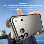 Metal Hybrid Silicone Four-Corner Shockproof Cooling Phone Frame Case, For iPhone 16 Pro Max, For iPhone 16 Pro, For iPhone 16 Plus, For iPhone 16