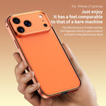 Aluminum Alloy Hybrid Silicone Edge Thin Cooling Phone Frame Case with Metal Lens Frame, For iPhone 17 Pro Max, For iPhone 17 Pro