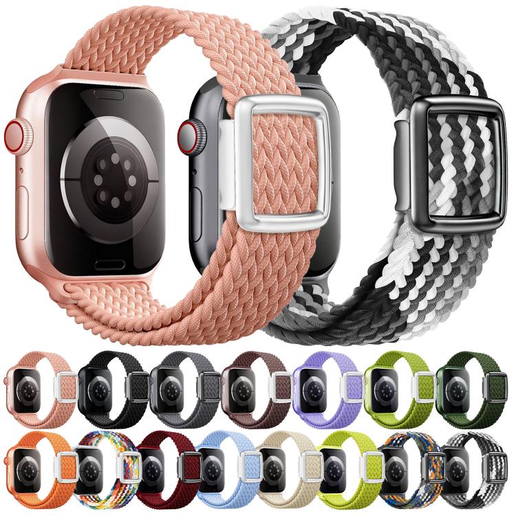 Modern Style Magnetic Buckle Woven Nylon Watch Band, For Apple Watch 46mm / 49mm / 45mm / 44mm, For Apple Watch 42mm / 41mm / 40mm / 38mm