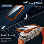 Titanium Metal Frame Tempered Glass Watch Film, For Apple Watch Ultra 49mm