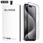 10pcs 0.18mm Ultra-Thin Ultrasonic HD Screen-Printed High-Aluminium Thick-Gel Tempered Glass Film, For iPhone 17e / 16e, For iPhone 17 Pro Max, For iPhone 17 Pro, For iPhone 17, For iPhone Air, For iPhone 16 Pro Max, For iPhone 16 Pro, For iPhone 16 Pl...