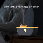Ultrasonic Humidifier Creative Little Boat Aromatherapy Diffuser, Little Boat