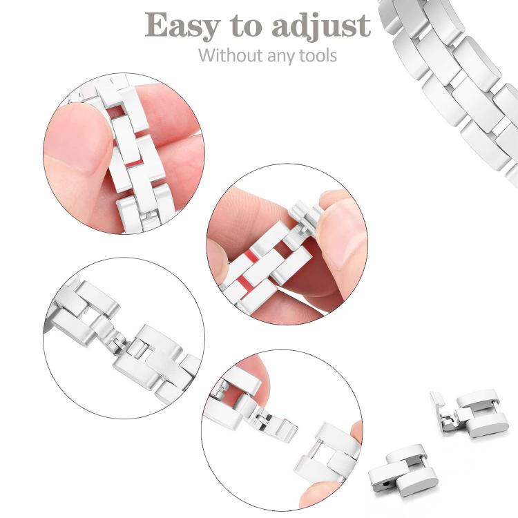 Shell-Inlaid Diamond  Metal Watch Band, For Apple Watch 46mm / 49mm / 45mm / 44mm, For Apple Watch 42mm / 41mm / 40mm / 38mm