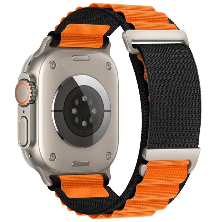 C Buckle Two-Section High Mountain Loop Nylon Watch Band, For Apple Watch 46mm / 49mm / 45mm / 44mm, For Apple Watch 42mm / 41mm / 40mm / 38mm