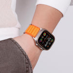 C Buckle Two-Section High Mountain Loop Nylon Watch Band, For Apple Watch 46mm / 49mm / 45mm / 44mm, For Apple Watch 42mm / 41mm / 40mm / 38mm