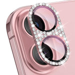 ENKAY Hat-Prince Blink Diamond Camera Lens Aluminium Alloy Tempered Glass Film, For iPhone 17 Pro Max, For iPhone 17 Pro, For iPhone 17