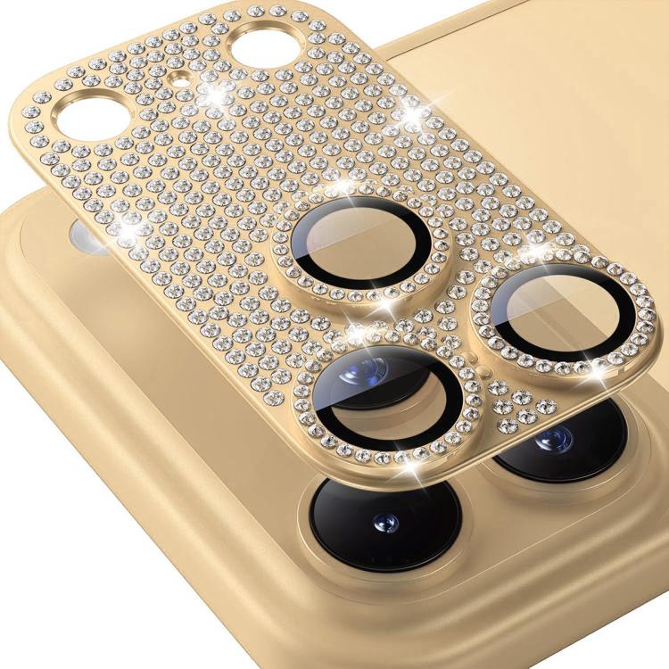 ENKAY Hat-Prince Blink Diamond Camera Lens Aluminium Alloy Tempered Glass Film, For iPhone 17 Pro Max, For iPhone 17 Pro, For iPhone 17