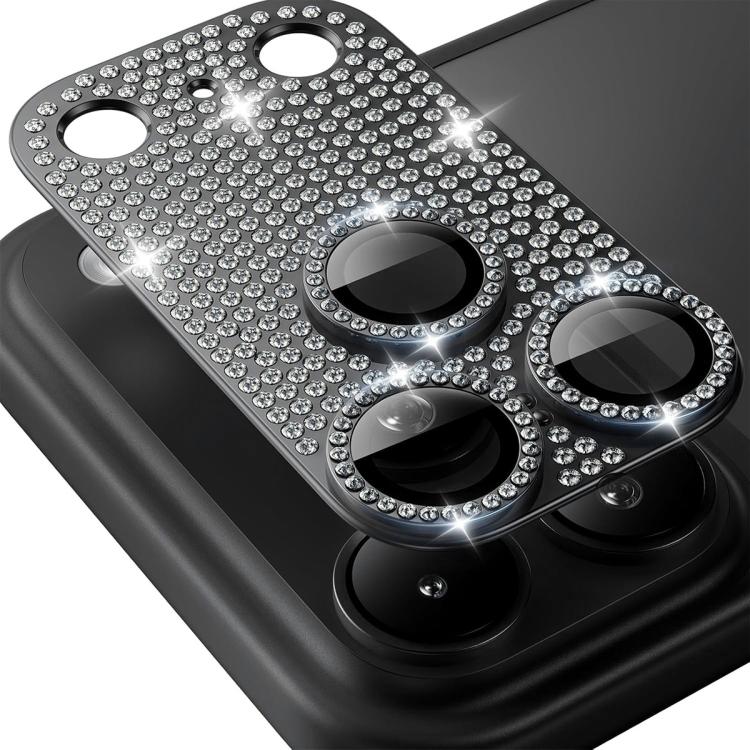 ENKAY Hat-Prince Blink Diamond Camera Lens Aluminium Alloy Tempered Glass Film, For iPhone 17 Pro Max, For iPhone 17 Pro, For iPhone 17