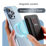Magnetic Invisible Foldable Stand Card Bag