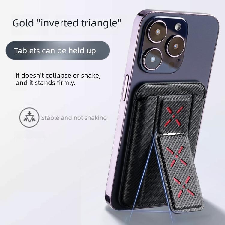 Magnetic Invisible Foldable Stand Card Bag