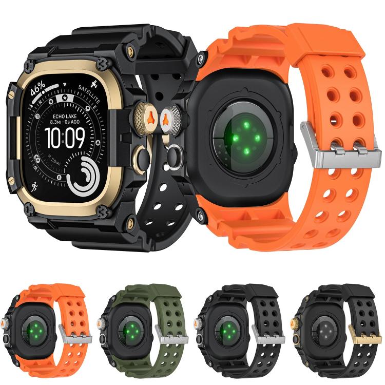 Metal Protective Case One-Piece TPU Watch Band, For Apple Watch Ultra 3 / Ultra 2 / Ultra 1 49mm