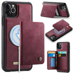 CaseMe Me80 Series Detachable Wallet Magnetic RFID Vegan Leather Phone Case, For iPhone 13, For iPhone 12 / 12 Pro, For iPhone 12 Pro Max, For iPhone 11 Pro Max, For iPhone 11, For iPhone 11 Pro