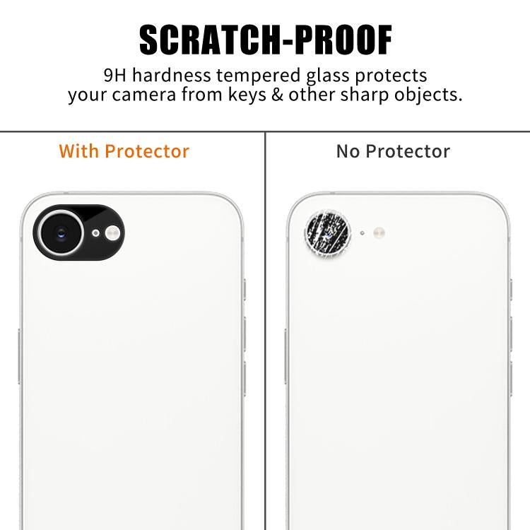 Kalebol Silk-Screened HD Anti-Fingerprint AR Integrated Camera Lens Tempered Glass Film, For iPhone 17e / 16e, For iPhone 17 Pro Max, For iPhone 17 Pro, For iPhone 17, For iPhone Air, For iPhone 16 Pro / 16 Pro Max, For iPhone 16 / 16 Plus             ...