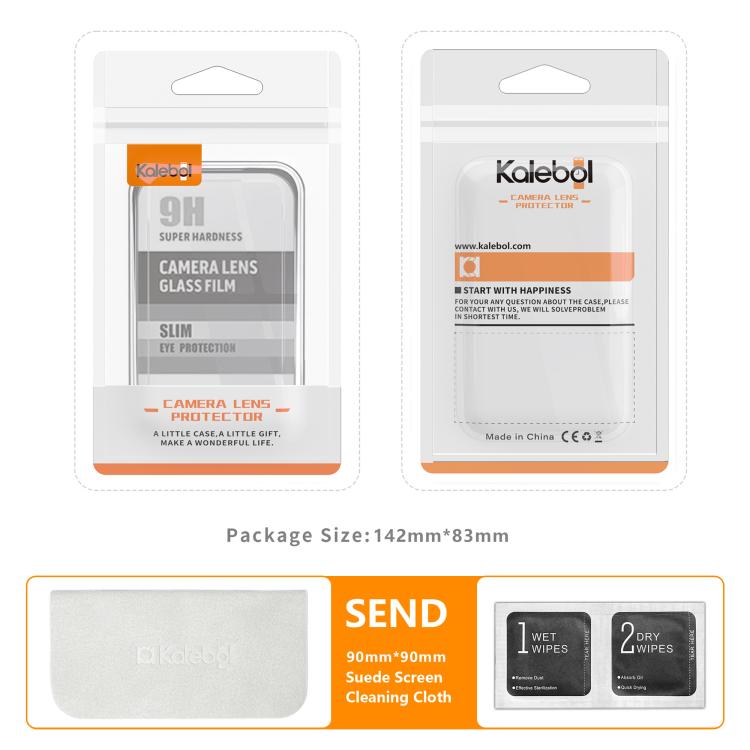 Kalebol Transparent HD Anti-Fingerprint AR Integrated Camera Lens Tempered Glass Film, For iPhone 17e / 16e, For iPhone 17 Pro Max, For iPhone 17 Pro, For iPhone 17, For iPhone Air, For iPhone 16 Pro / 16 Pro Max, For iPhone 16 / 16 Plus               ...