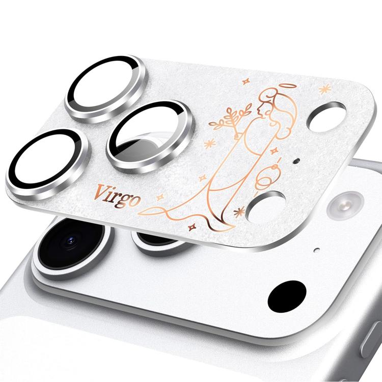 For iPhone 17 Pro Max Twelve Constellations Armor Integrated Full-Coverage Frosted Metal Camera Lens Film, Aries, Virgo, Taurus, Cancer, Capricorn, Sagittarius, Leo, Pisces, Gemini, Aquarius, Libra, Scorpio