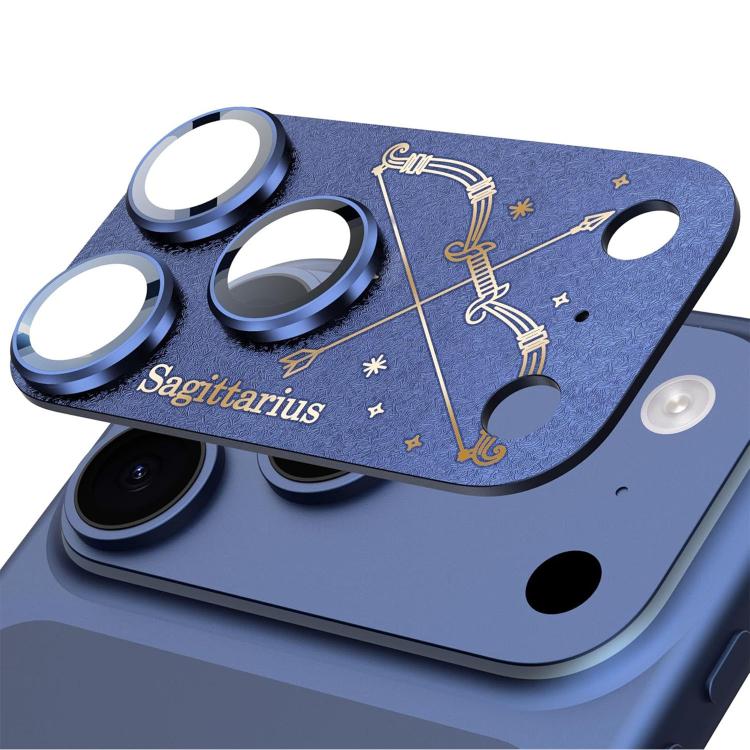 For iPhone 17 Pro Max Twelve Constellations Armor Integrated Full-Coverage Frosted Metal Camera Lens Film, Aries, Virgo, Taurus, Cancer, Capricorn, Sagittarius, Leo, Pisces, Gemini, Aquarius, Libra, Scorpio