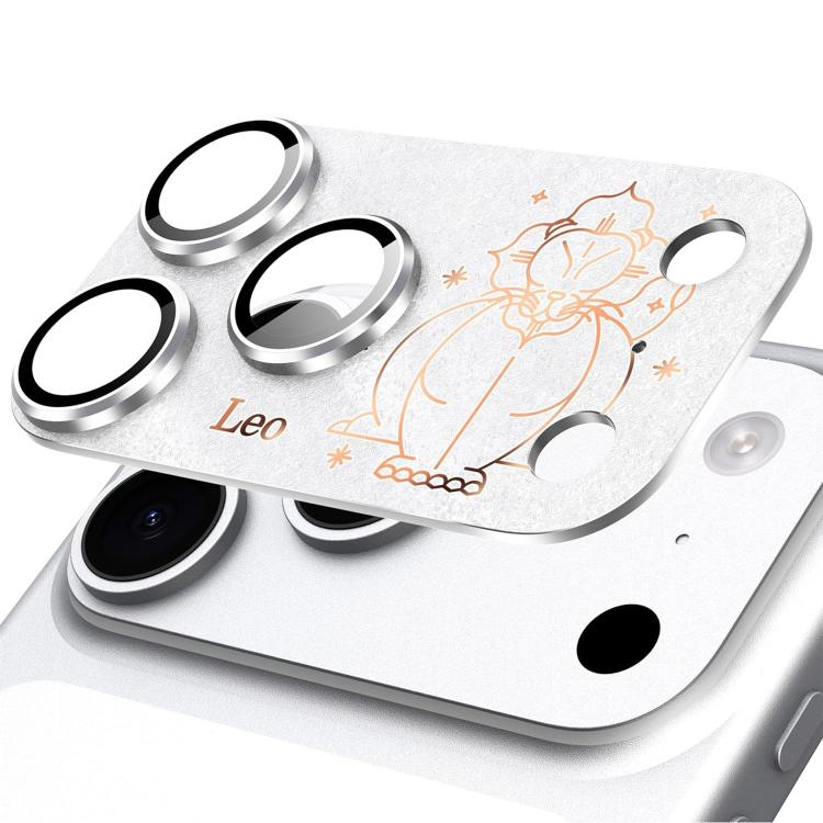 For iPhone 17 Pro Twelve Constellations Armor Integrated Full-Coverage Frosted Metal Camera Lens Film, Scorpio, Libra, Aquarius, Gemini, Pisces, Leo, Sagittarius, Capricorn, Cancer, Taurus, Virgo, Aries