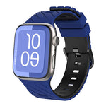 Diagonal Two-Color Silicone Watch Band, For Apple Watch 46mm / 49mm / 45mm / 44mm