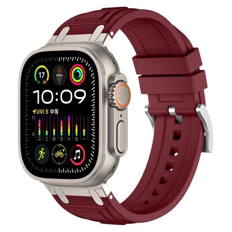 Triple-Layer Armour Silicone Watch Band, For Apple Watch 49mm / 46mm / 45mm / 44mm, For Apple Watch 42mm / 41mm / 40mm / 38mm