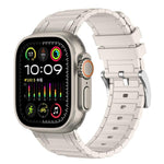 Reinforced I-Shape Texture Silicone Watch Band, For Apple Watch 49mm / 46mm / 45mm / 44mm, For Apple Watch 42mm / 41mm / 40mm / 38mm