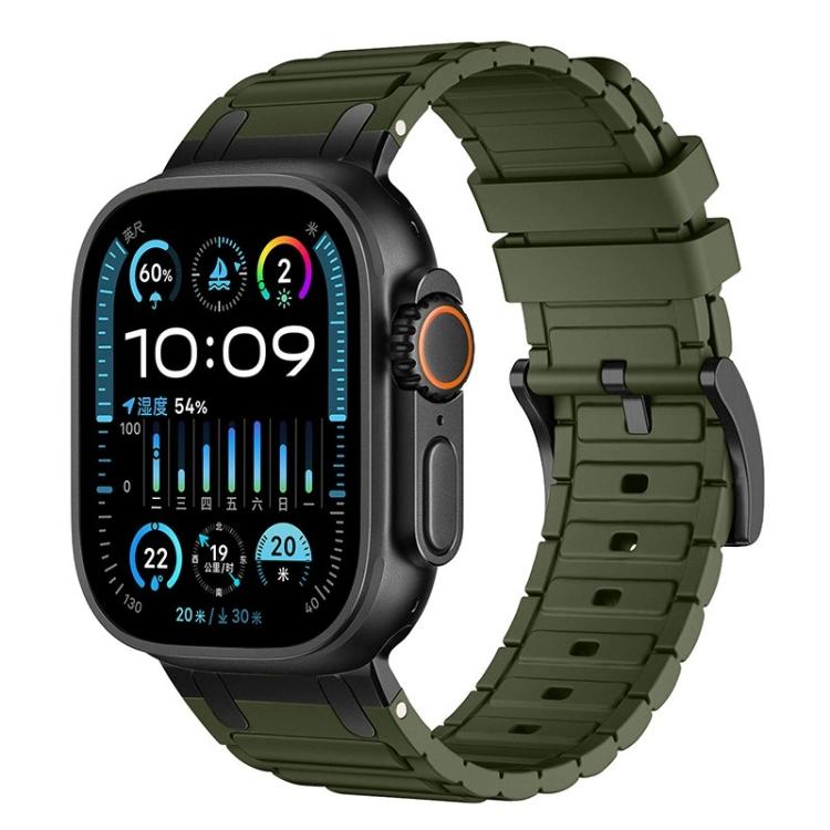 Reinforced I-Shape Texture Silicone Watch Band, For Apple Watch 49mm / 46mm / 45mm / 44mm, For Apple Watch 42mm / 41mm / 40mm / 38mm