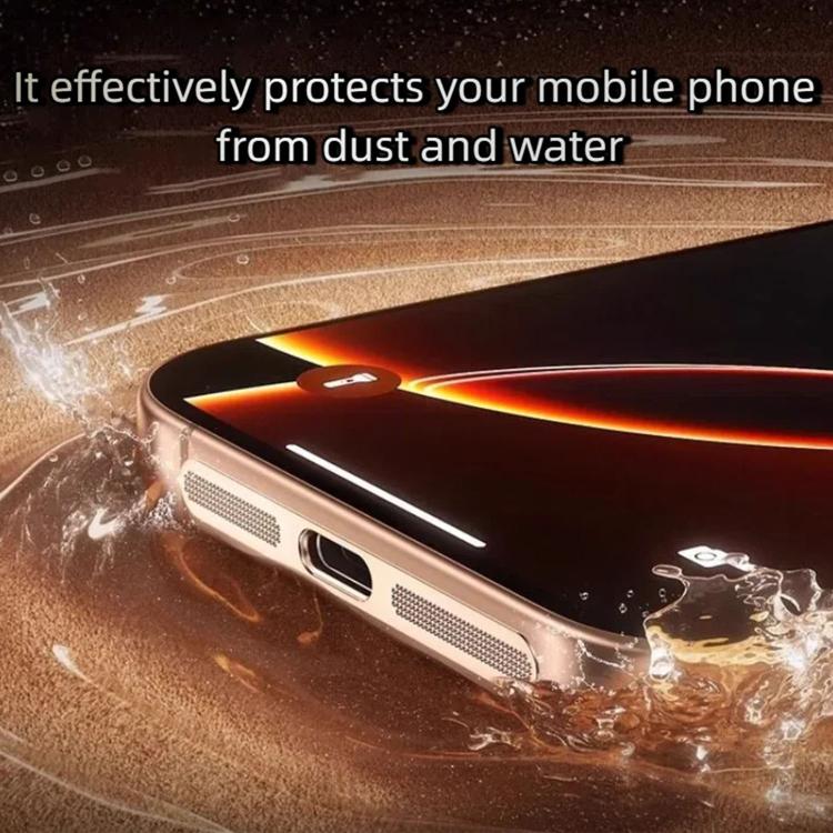 5 قطع غطاء غبار معدني مدمج عالي الكثافة لمكبر الصوت، لهواتف iPhone 17 Pro Max، وiPhone 17 Pro