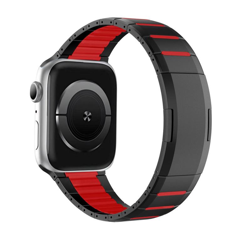 Curved Two-Tone Side-Release Stainless Steel Watch Band, For Apple Watch 49mm / 46mm / 45mm / 44mm, For Apple Watch 42mm / 41mm / 40mm / 38mm