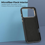 Mocome Kevlar Carbon Fiber Texture Magnetic Shockproof Phone Case, For iPhone 17 Pro Max