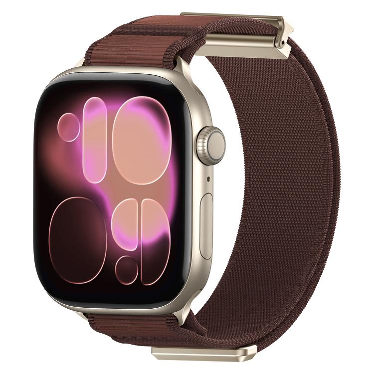Double-Jointed Magnetic Metal-Tip Nylon Watch Band, For Apple Watch 49mm / 46mm / 45mm / 44mm, For Apple Watch 42mm / 41mm / 40mm / 38mm